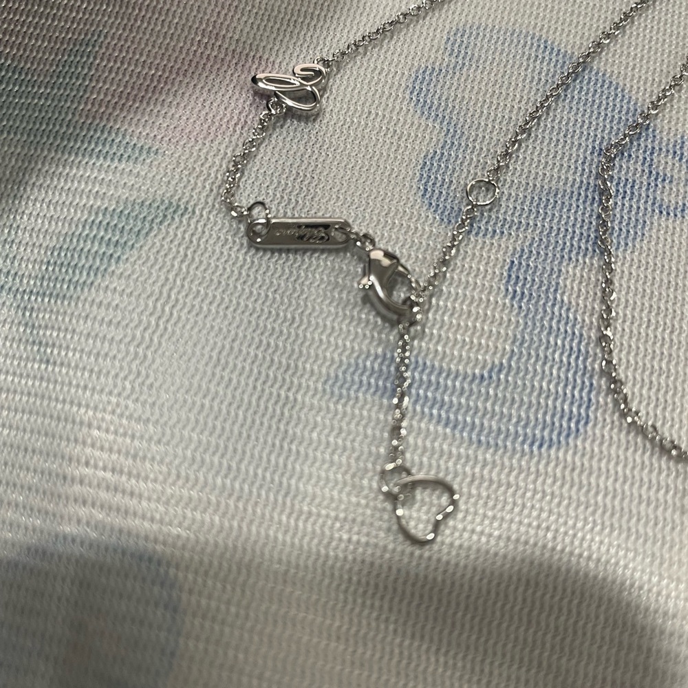 Chopard Silver Geometric Bar Necklace in Polished Silver - Picture 11 of 11